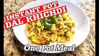 KHICHDI in INSTANT POT  Instant Pot Moong Dal Khichdi  Instant Pot Indian Vegetarian Recipes [upl. by Demahum]