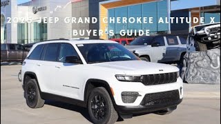 2025 Jeep Grand Cherokee Altitude X Buyer’s Guide [upl. by Sined467]