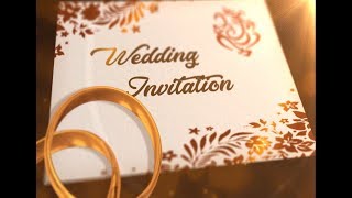 Whatsapp Wedding Invitation Latest 2020  Wedding Invitation  Whatsapp Invitation 1 [upl. by Annawik]