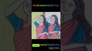 Oct10th World mental health Day makkale 💗 drawing poetry mentalhealthawareness shorts [upl. by Ap14]