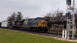 CSX M326 in the Rain 12123 [upl. by Worra]