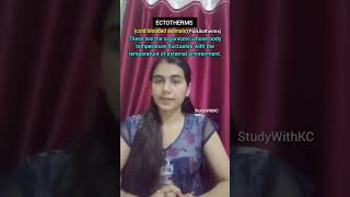 EctothermsampEndothermstrending tricks biology exam neet ytshorts subscribe like easy study [upl. by Yelik242]