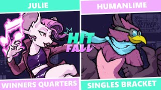 Hitfall 3 Winners Quarters  Julie Pomme vs Humanlime Wrastor RoA Singles [upl. by Olecram]