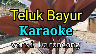 TELUK BAYUR  KARAOKE  VERSI KERONCONG  NADA PAS BUAT CEWEK amp COWOK [upl. by Marabelle667]