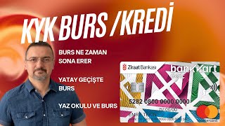 YAZIN BURS KESİLMESİ YATAY GEÇİŞTE OKUL UZAYINCA YAZ OKULUNDA BURS VEYA KYK ÖĞRENİM KREDİSİ [upl. by Elicul237]