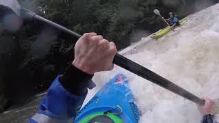 Kayaker saves kayaker stuck in hole [upl. by Trin]