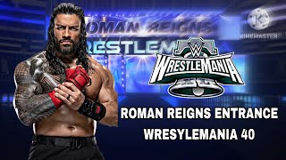 ROMAN REIGNS ENTRANCE ANIMATION WRESTLEMANIA 40 [upl. by Aseneg]