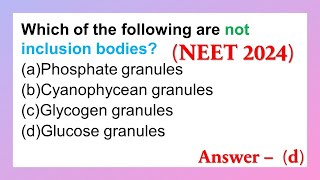 Cell  The Unit Of Life Important Questions for NEET Part  7th [upl. by Kylah]