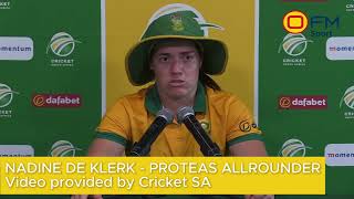 Proteas allrounder  Nadine de Klerk [upl. by Barret]