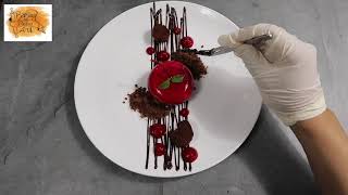 Simple Plating Technique  Deconstructed Plated Dessert quotBlack Forest Part 1quot [upl. by Florance]