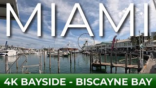 4K Bayside Biscayne Bay Miami FL USA 🏖️ [upl. by Allistir]