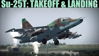 Su25T Frogfoot Takeoff amp Landing Tutorial  DCS WORLD [upl. by Reseda]