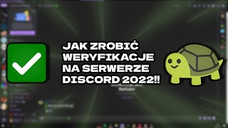 Jak zrobić weryfikacje na serwerze discord 2024 [upl. by Peta]