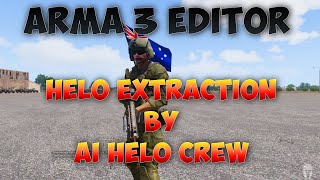 Arma 3 Editing  Helicopter extraction by AI helicopter Crew [upl. by Yenffad779]