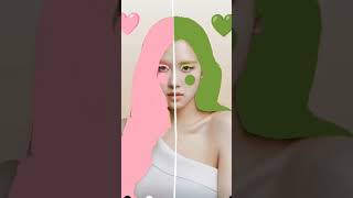 Which side do you prefer pink or green🩷💚blackpinkkpop pinkvenomchallengelisarosejisoojennie [upl. by Pamella]