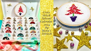 Cross stitch advent calendar 2024 [upl. by Noissap]