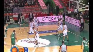 Zalgiris vs Cska VTB Marcus Brown show [upl. by Doloritas]