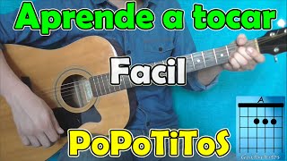 Como tocar quotPopotitosquot de los teen tops en guitarra [upl. by Pegasus279]