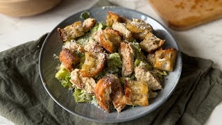 The Secret to a Perfect Caesar salad🥗 Gordon Ramsay style Caesar salad😱 [upl. by Gere]