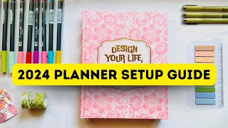 How to Set Up your New PLANNER  2024 Planner Setup [upl. by Amand]