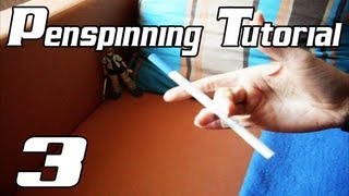 Penspinning Tutorial German3  Fingerpass [upl. by Annaik]