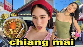 chiang mai adventures🇹🇭  the best curry noodles farmers market vintage shops fried chicken [upl. by Vaasta]