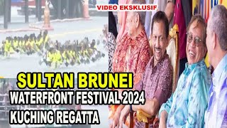 KDYMM SULTAN HASSANAL BOLKIAH BERKENAN BERANGKAT KE MAJLIS KUCHING REGATTA 2024 [upl. by Lossa756]