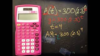 Exponential Equations using a TI30IIs Calculator [upl. by Jo Ann]