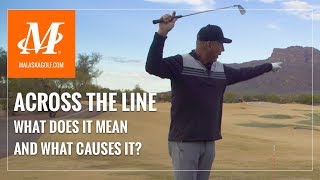 Malaska Golf  Across The Line  What Causes Your Club to Cross The Line in Your Backswing [upl. by Eelinnej]