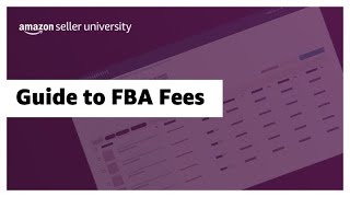 Guide to FBA Fees [upl. by Christabel]