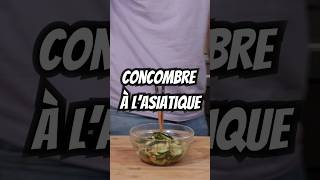 Recette Concombre à lAsiatique 🔥 shorts salade concombre recetteasiatique cuisine food spicy [upl. by Atinnor661]