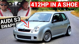 🐒 412HP VW LUPO SLEEPER WITH AUDI S3 TURBO SWAP  INSANE [upl. by Ennairoc523]