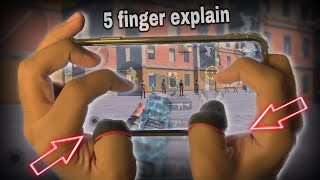 How to play with 5 finger explain  PUBG MOBILE [upl. by Holland700]