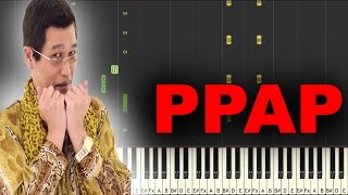 PPAP Pen Pineapple Apple Pen on piano EASY SYNTHESIA [upl. by Miett]