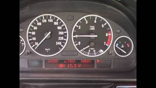 BMW E38 E39 Cluster voltage and Alternator test E46 and X5 Cluster unlock [upl. by Vashti44]