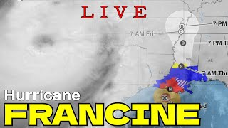 Hurricane Francine Striking Louisiana  LIVE COVERAGE [upl. by Kirsch]