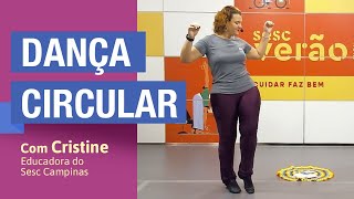 Aula de dança circular com a educadora Cristine [upl. by Lhadnek]