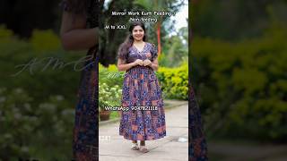 Mirror Work Kurti Feeding  Nonfeeding mirrorwork feeding maternity diwali2024 shorts kurti [upl. by Noraha696]