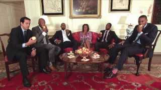 The Miami Heat at the White House Healthy Tips From NBA Champions [upl. by Goober]