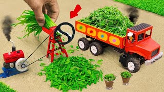 Diy diorama making mini grass chopping machine science project sancreator1 [upl. by Perla]