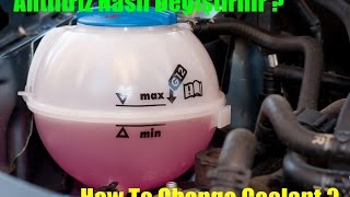 VW Antifiriz Nasıl Değiştirilir  How To Change VW Coolant [upl. by Aleac892]