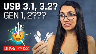 What’s the Difference in USB 31 Gen 1 Gen 2 and USB 32 – DIY in 5 Ep 132 [upl. by Tabber]