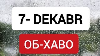 obhavo Xabarlari 7Dekabr kuniga [upl. by Rasec]