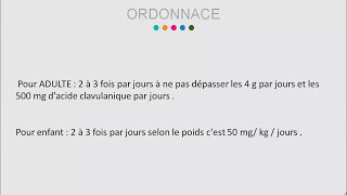 Prescription médicamenteuse en odontologie  AUGMENTIN [upl. by Ahsinit]