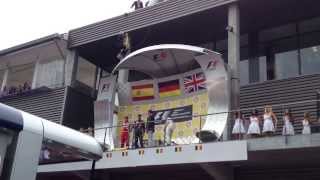 F1 Spa 2013  Podium [upl. by Ydderf183]