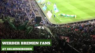 Werder Bremen fans at Gelsenkirchen [upl. by Marty]