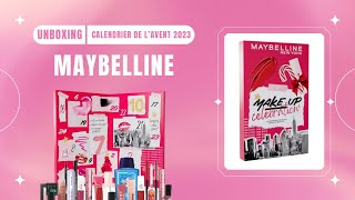 UNBOXING Calendrier de l’avent 2023 Maybelline virtuel [upl. by Martel217]