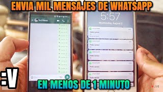 Envia mas de 1000000 whatsapps en menos de 1 minuto [upl. by Brunell]