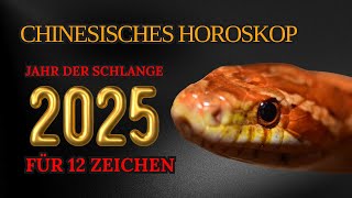 Chinesisches Horoskop für 2025  nach Geburtsjahr  Jahr der Schlange [upl. by Anuayek]