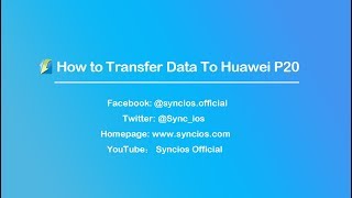 How to Transfer Data to Huawei P20  Huawei P20 Pro [upl. by Nami313]